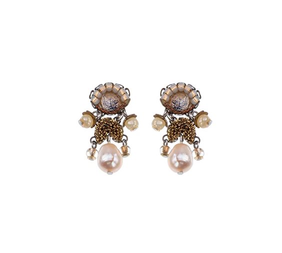 Earrings Ayala Bar Woman Drops of Gold in Metal Alloy Cristallo C2445 - C2445